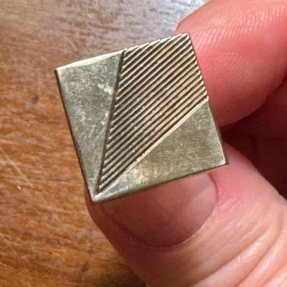 Vintage gold plated cuff links, EUC